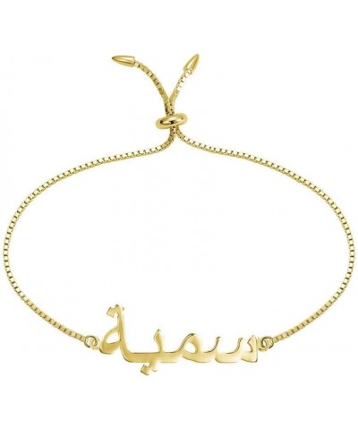 Personalized Arabic Custom Name Anklet Bracelet Women In 925 Sterling Silver Gold plated stainless steel $19.17 Anklets