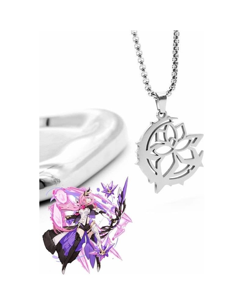 Honkai Impact 3 Necklace Elysia Cosplay Unisex Pendant Long Chain Choker Jewelry Necklaces Gift $13.33 Necklaces