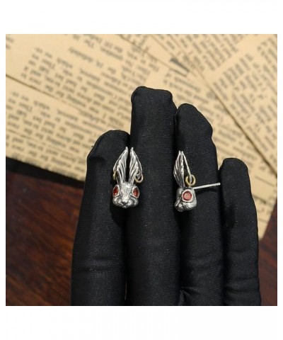 Mens Earrings Stud 925 Sterling Silver Vintage Retro Style Unisex Cool Earrings for Women Men Punk Gothic Earrings for Partie...