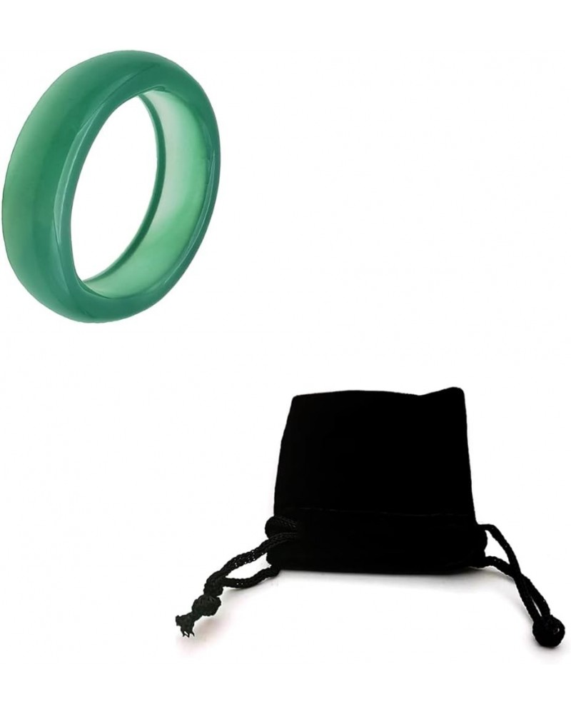 Green Jade Ring for Women Good Luck Jade Ring Green Crystal Jade Rings Jewelry for Teen Girls Size 6-10 Green: 9 $8.24 Rings