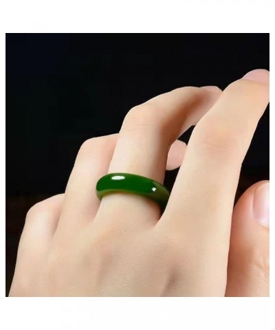 Green Jade Ring for Women Good Luck Jade Ring Green Crystal Jade Rings Jewelry for Teen Girls Size 6-10 Green: 9 $8.24 Rings