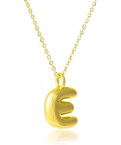 Initial Letter Bubble Pendant Necklace for Women Girls, Small Balloon Name Necklaces A-Z Alphabet Birthday Gift E $9.46 Neckl...