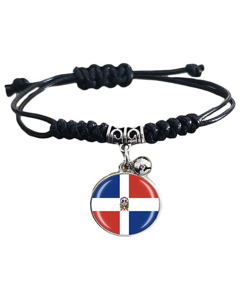 Dominican Republic National Flag Bracelet Travel Souvenir Gift Bell Pendant Wristband For Men and Women,9.06''(23 CM) $8.47 B...