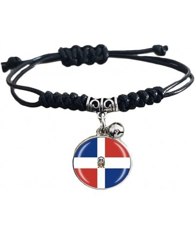 Dominican Republic National Flag Bracelet Travel Souvenir Gift Bell Pendant Wristband For Men and Women,9.06''(23 CM) $8.47 B...