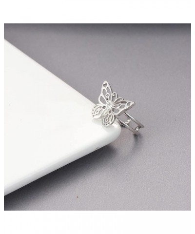 Butterfly Ring 925 Sterling Silver Rings Open Rings butterfly jewelry for Women $12.25 Rings