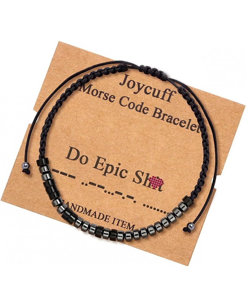 Funny Bracelets for Women Trendy Jewelry for Girls Morse Code Bracelet for Best Friends Sisters Daughter Son Motivational Gif...