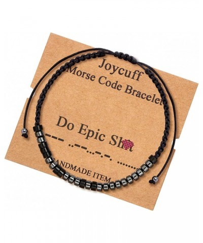 Funny Bracelets for Women Trendy Jewelry for Girls Morse Code Bracelet for Best Friends Sisters Daughter Son Motivational Gif...