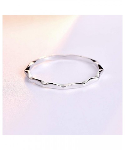 2MM 925 Sterling Silver Stacking Rings Minimalist Thin Ring Eternity Wedding Bands for Women Size 6-10 8.5 SILVER-02 $9.34 Rings