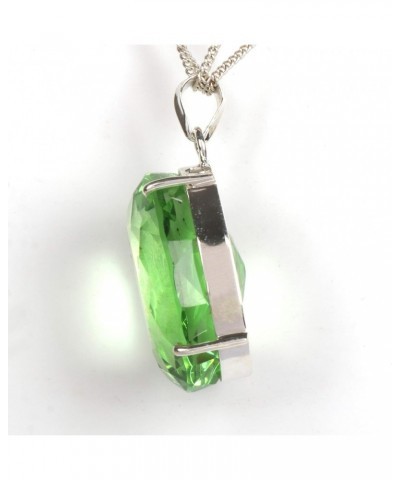 Green Amethyst 21.00 Gram Oval Shape Sterling Silver Pendant Without Chain Jewelry Fashion Idea $24.00 Necklaces