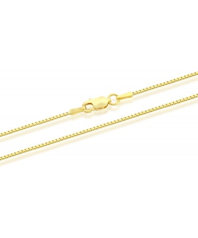 Gold Plated 925 Sterling Silver 1mm & 1.6mm Italian Box Chain Necklace 16" - 24 1mm $13.63 Necklaces