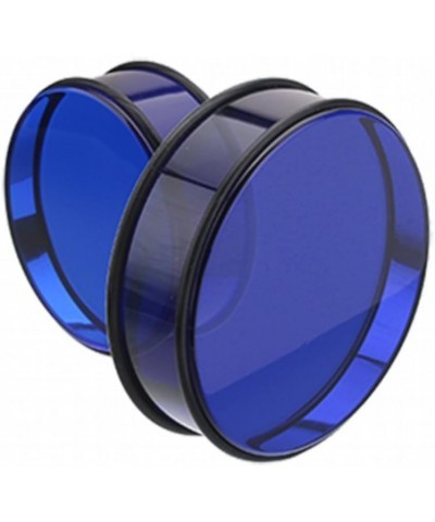 Supersize Basic Acrylic No Flare Ear Gauge Plug 1-3/4" (44mm), Blue $14.57 Body Jewelry