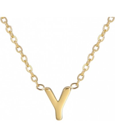 Initial Necklaces for women trendy, Gold Letter Jewelry Necklace(Letter A-Z), 14k Gold Plated Choker for Teen Girls Gift Y $5...