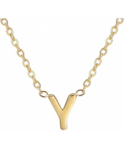 Initial Necklaces for women trendy, Gold Letter Jewelry Necklace(Letter A-Z), 14k Gold Plated Choker for Teen Girls Gift Y $5...