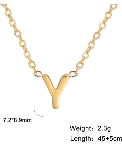 Initial Necklaces for women trendy, Gold Letter Jewelry Necklace(Letter A-Z), 14k Gold Plated Choker for Teen Girls Gift Y $5...