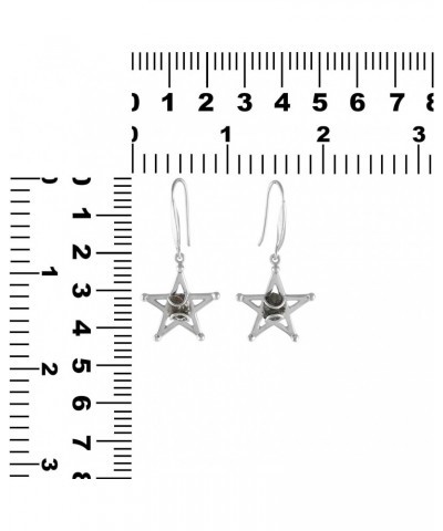 Sterling Silver Campo del Cielo Meteorite Star Earrings $33.55 Earrings