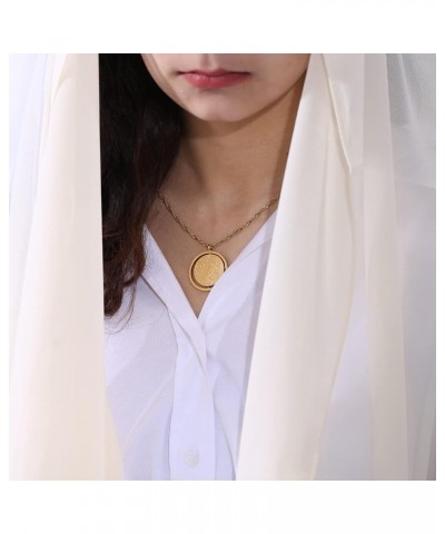 Islamic Jewelry Gifts for Women Muslim Pendant Gold Allah Arabic Necklaces Ayatul Kursi Necklace Islam Eid Ramadan Gifts for ...