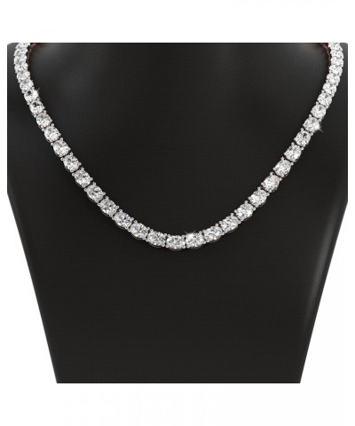 5 Carat - 25 Carat IGI Certified Lab Grown Diamond Tennis Necklace | 14K Gold Or Platinum | FG - VS1 Or VS2 Quality Necklace ...