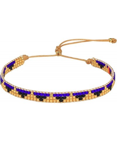 Crystal Nail Miyukyi Beads Wax Rope Bracelets Friendship Bracelets for Women New Summer Charm Bracelets Blue Gold T $9.12 Bra...