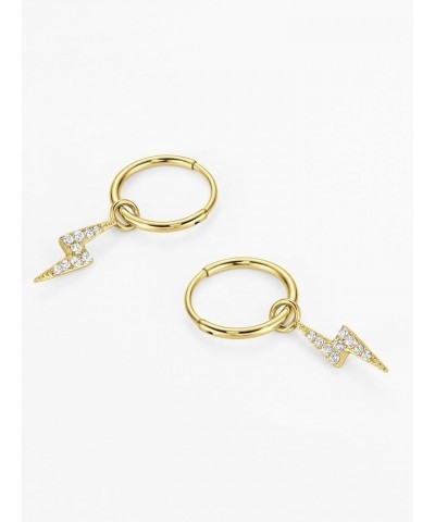 316L Surgical Steel Endless Hoop Earrings for Women Silver/Gold/Rose Gold/Black 8mm/10mm/12mm 8mm 15, Gold $9.43 Earrings