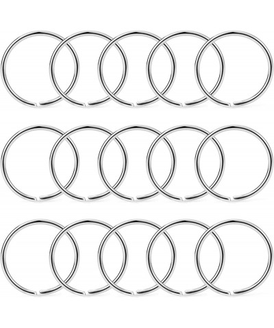 15-30Pcs 22-18G Nose Rings Hoop Surgical Steel Fake Nose Ring Tragus Cartilage Helix Piercing Earring Hoops Septum Lip Ring 6...