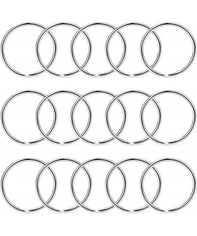 15-30Pcs 22-18G Nose Rings Hoop Surgical Steel Fake Nose Ring Tragus Cartilage Helix Piercing Earring Hoops Septum Lip Ring 6...