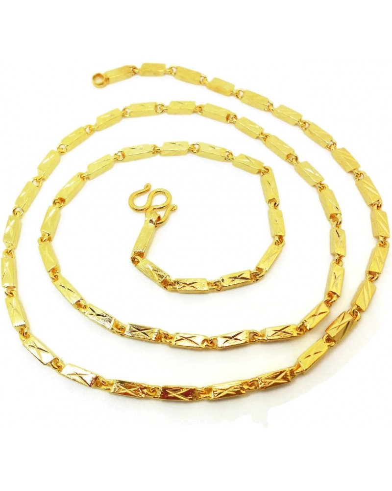 23k 24k Thai Yellow Gold GP Filled Necklace 23 Gram 26 INCH Jewellery Jewellery $26.49 Necklaces