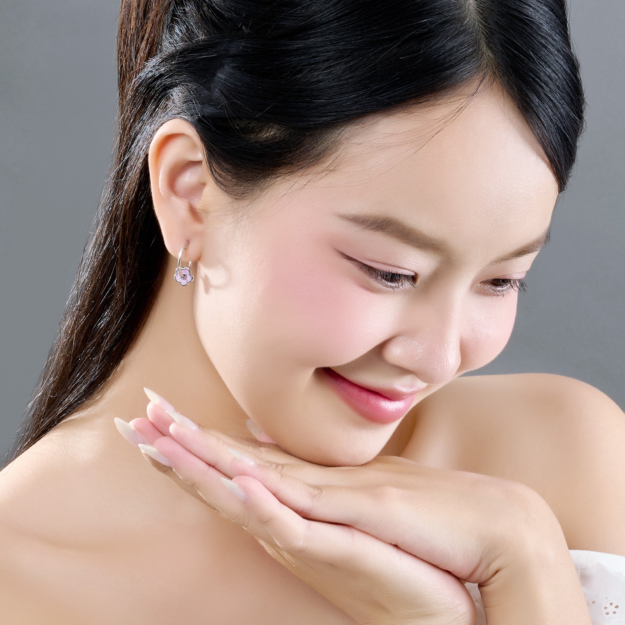 Bloomie silver earrings 0000W000153