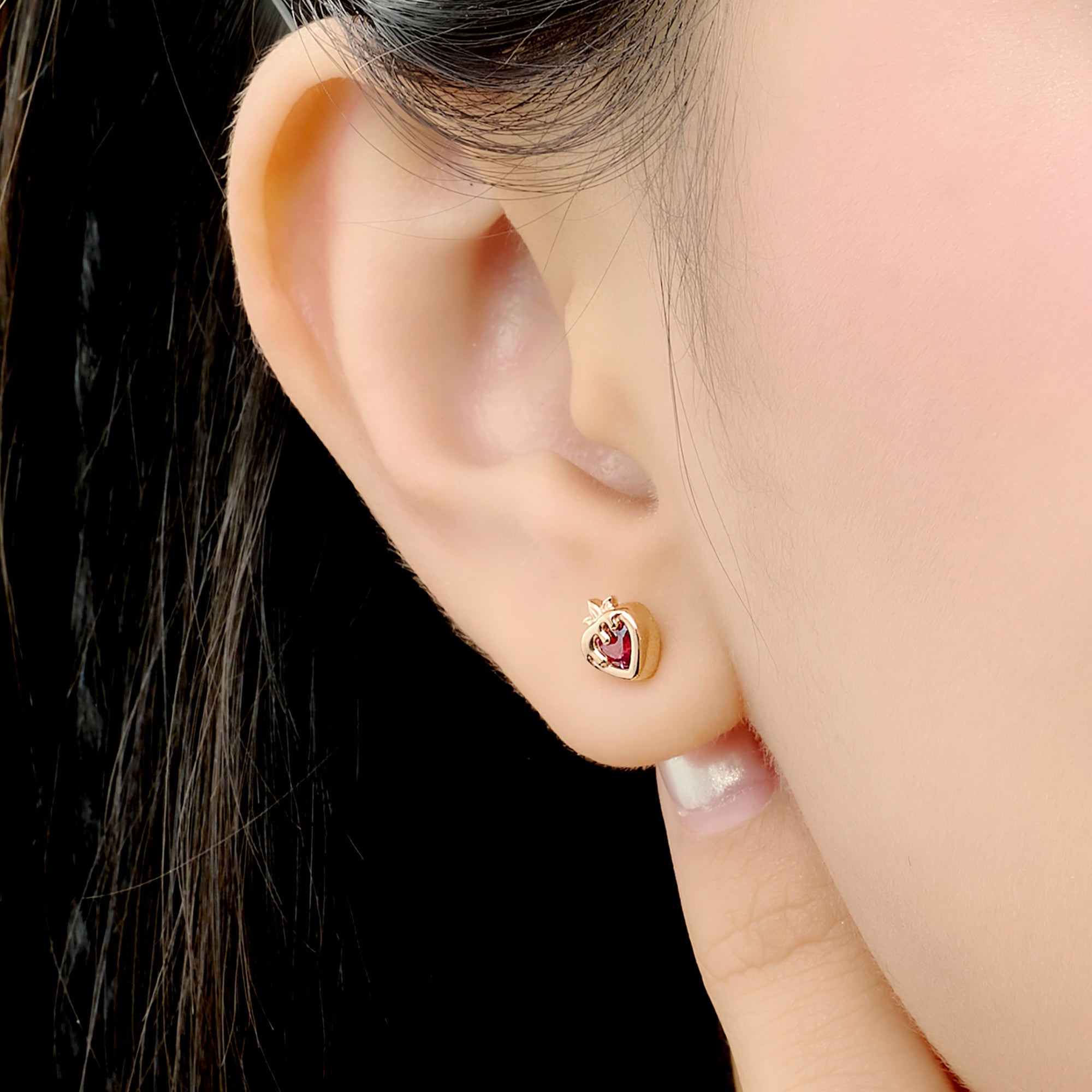 Berry Boo silver earrings with gemstones ZT00X000009