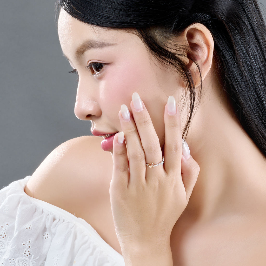 Bloomie silver ring with gemstones XM00H000057