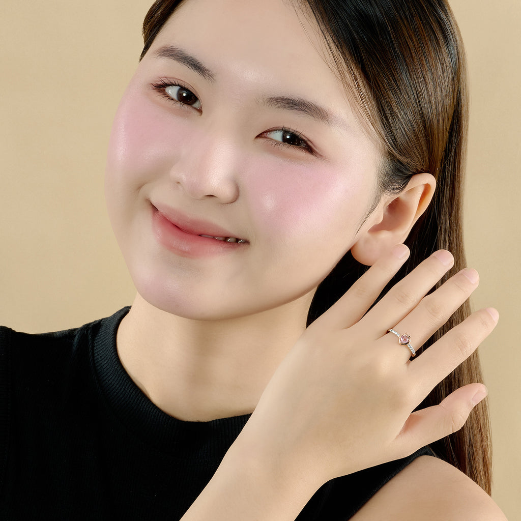 Silver ring with gemstones XMXMH060008