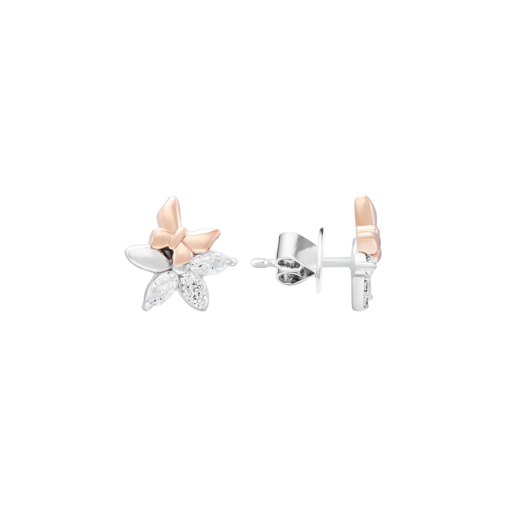 Bloomie silver earrings with gemstones XMXMH000056