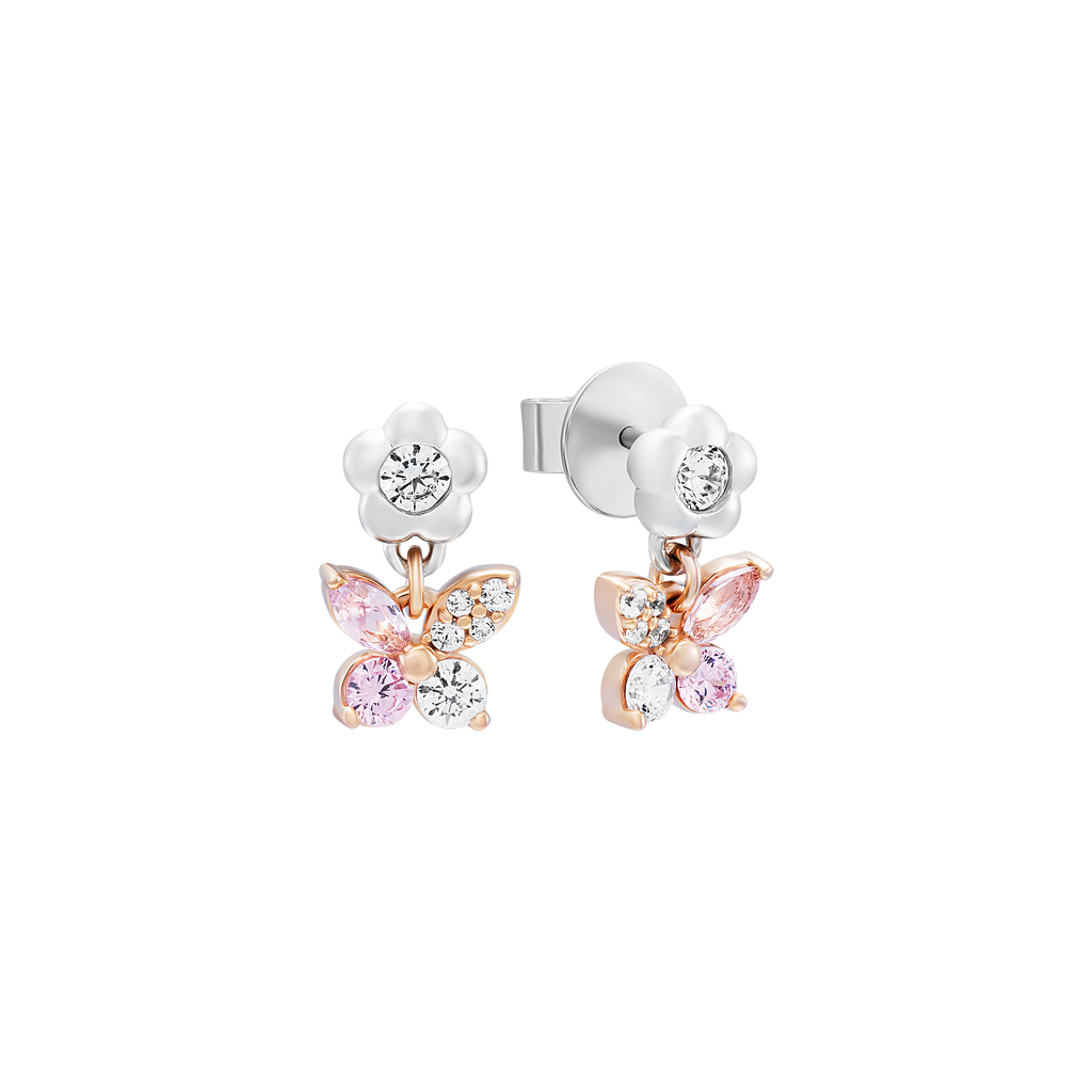 Bloomie silver earrings with gemstones ZTMXH000003