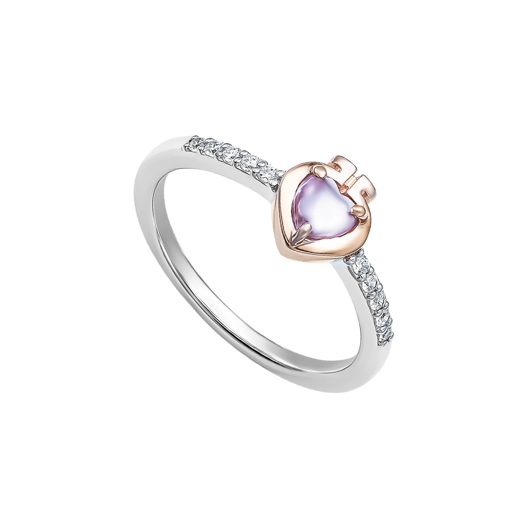 Silver ring with gemstones XMXMH060008