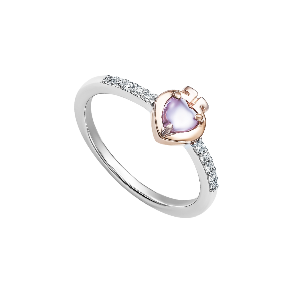 Silver ring with gemstones XMXMH060008