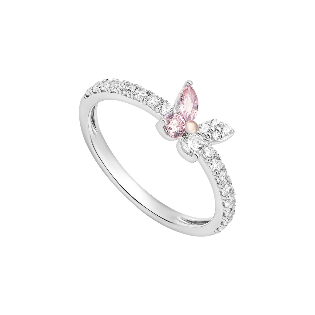 Bloomie silver ring with gemstones ZTMXH000004